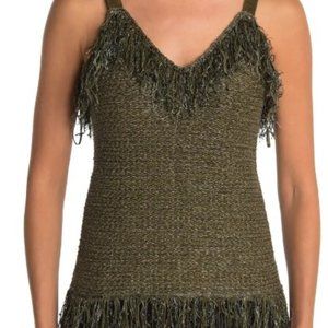 NWT BALMAIN Kaki Tank Top - Size 34 (US 2)
